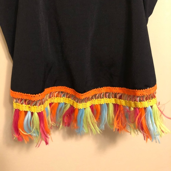 NWT Boohoo Tassle Swing Cami Black - Picture 5 of 8